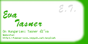 eva tasner business card